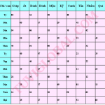 Bảng tính can giờ theo can ngày