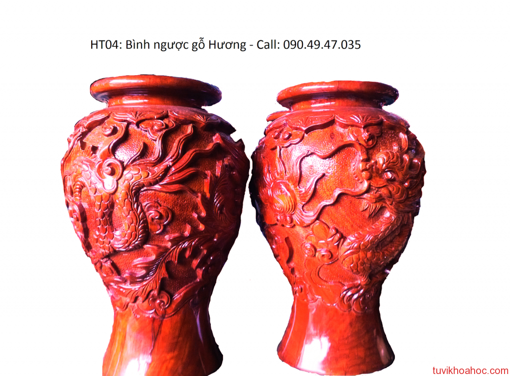 Bình ngược gỗ hương