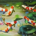 Tranh cá chép phong thủy