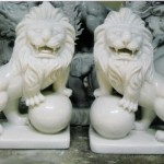 Bài trí vật phẩm sư tử phong thủy