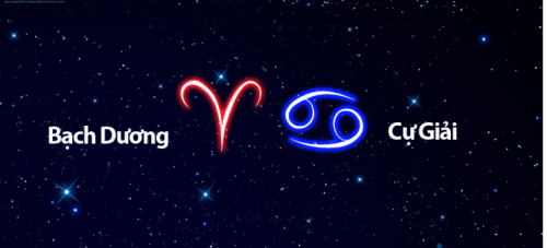 Biểu tượng cung Cự Giải và Bạch Dương.