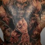 Hình xăm chó sói đẹp