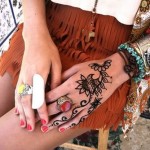 Mẫu hình xăm henna nghệ thuật Ấn Độ