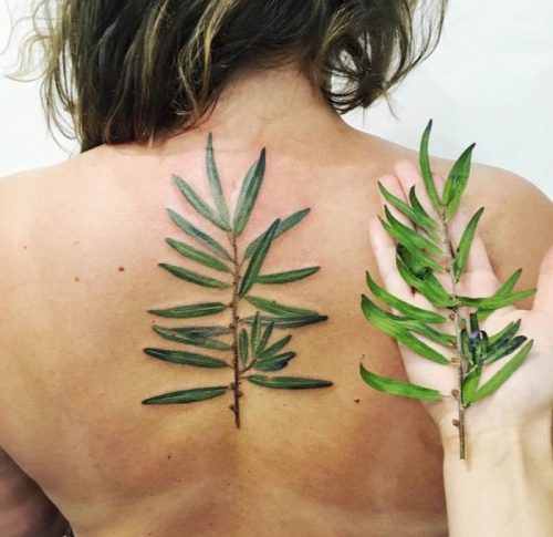 Những hình xăm có màu xanh hợp với người mệnh Mộc