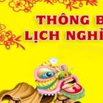 Lịch nghỉ tết Nguyên Đán chính thức của người lao động năm 2018