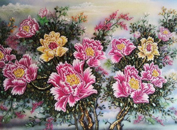 Tranh hoa mẫu đơn