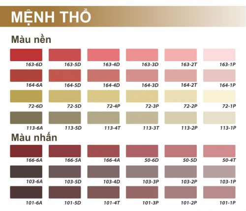 Màu sơn hợp mệnh Thổ (ảnh minh họa).