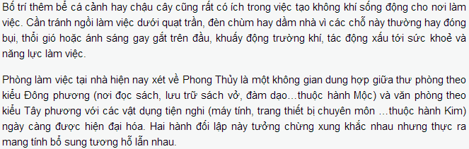 phong lam viec theo phong thuy phuong dong1 Bài trí góc làm việc dựa trên thuyết phong thủy