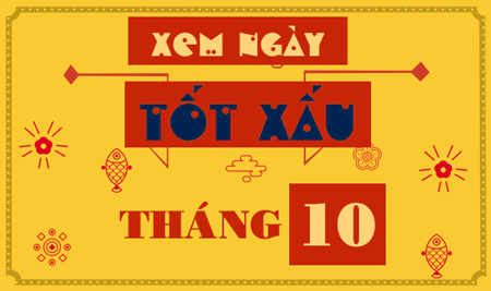 Danh sách các ngày đẹp, ngày tốt trong tháng 10 năm 2026